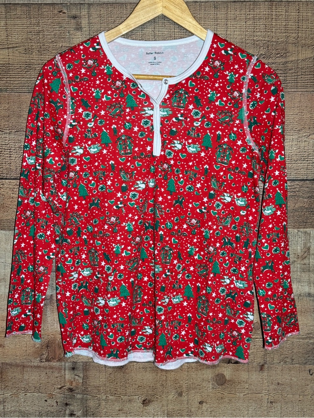 Roller Rabbit x Masionette- Holiday Medley Pajamas size Small - Picture 3 of 14